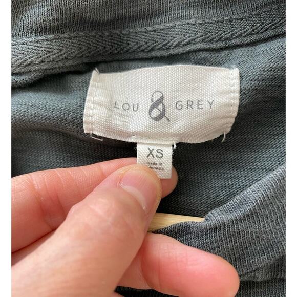 Lou & Grey Women's XS Gray Sleeveless Maxi Tank Dress with Side Slit - Picture 6 of 7